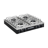 Parrilla de Gas Alfamex 4 Quemadores Negra 312