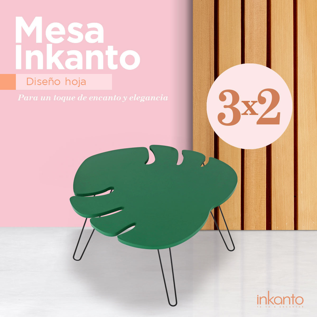 Kit de Mesas, Forma de Hoja ¡Llévate 3 y paga 2!