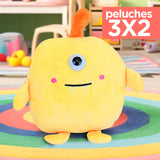 3x2 Mochila de Monstruo de Peluche Amarillo