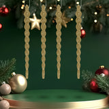Ornamentos Navideños en Forma de Espiral, 8 pzas
