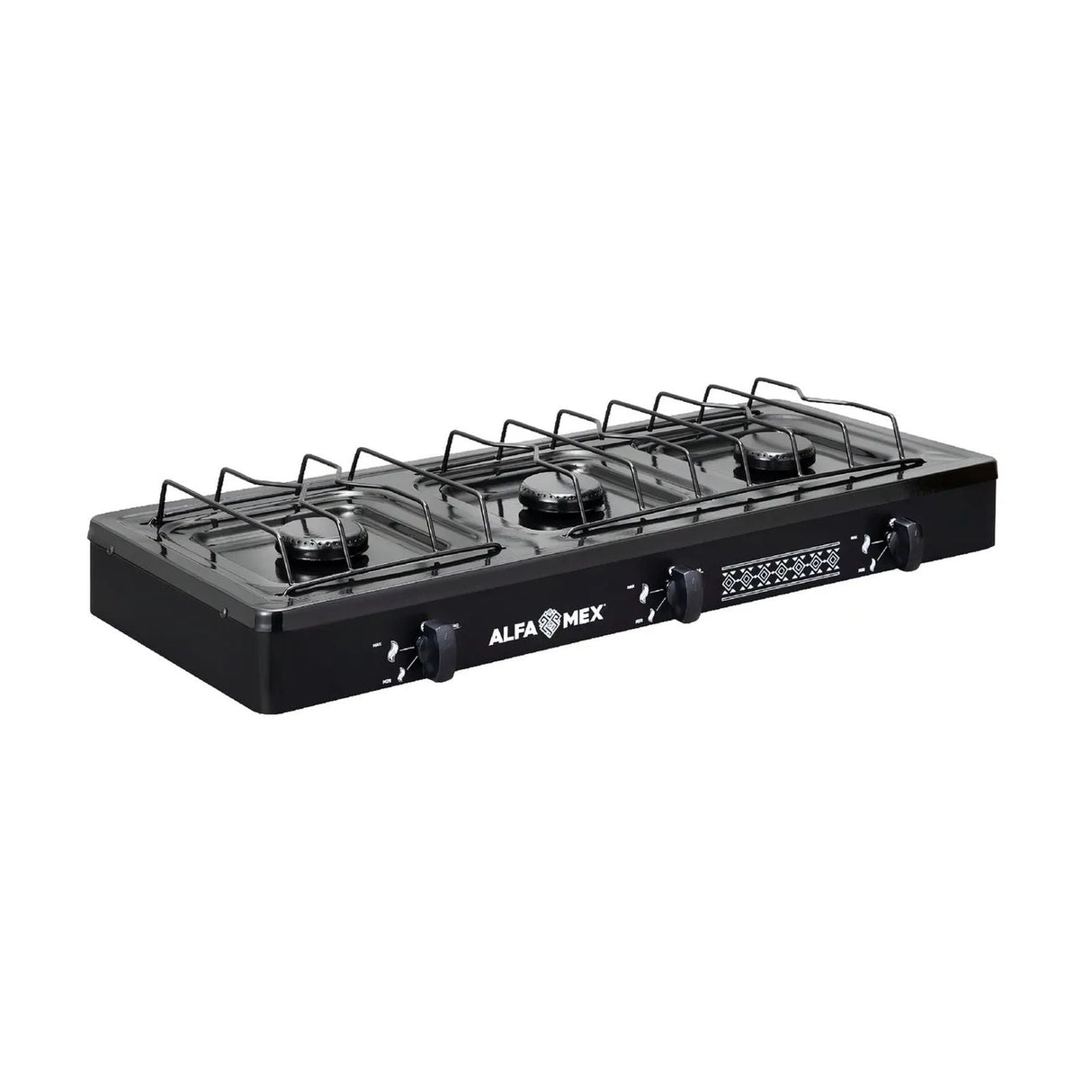 Parrilla de Gas Alfamex 3 Quemadores Negra 611