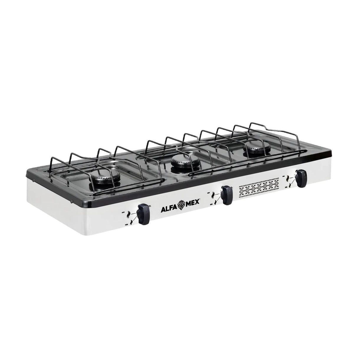 Parrilla de Gas Alfamex 3 Quemadores Blanca 611