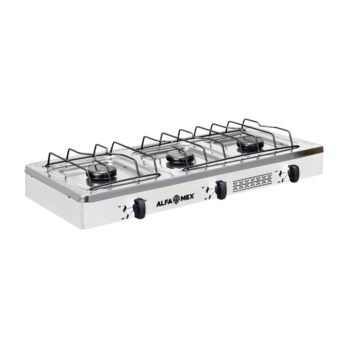 Parrilla de Gas Alfamex 3 Quemadores Blanco 612