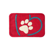 TAPETE PARA MASCOTA LOVE ROJO 40X60CM