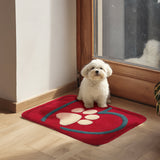 TAPETE PARA MASCOTA LOVE ROJO 40X60CM