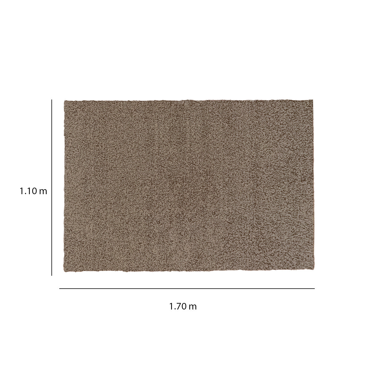 TAPETE SOFT HOME CHOCOLATE/BEIGE GRANDE 110X170CM