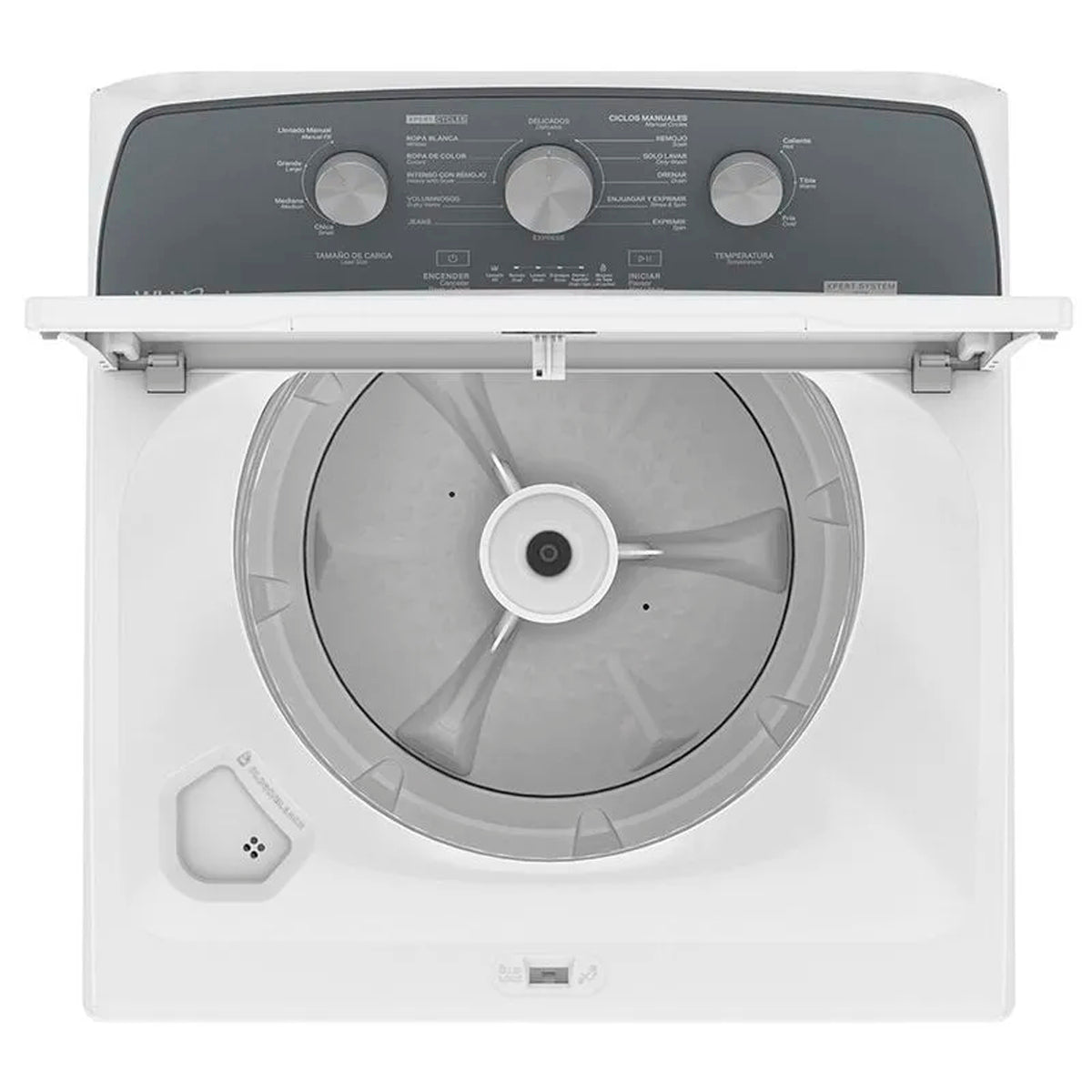 LAVADORA MOD. 8MWTW-1813MJM 18KG AGITADOR SINGLE ACTION, 12 CICLOS, TAPA METALICA **