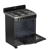 Estufa Acros AFR4112B 30" Negro Encendido Electrónico, Cubierta De Acero*