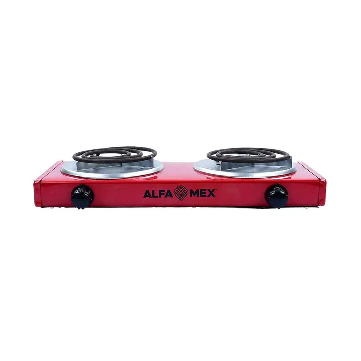 Parrilla Eléctrica Alfamex 2 Quemadores Roja B762-5