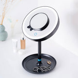 Espejo con Luz LED y Sensor Touch para Maquillarse, Incluye Espejo Magnético Extra de 5 Aumentos / BS45BF23 - Marca beurer®