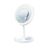 Espejo con Luz LED y Sensor Touch para Maquillarse, Incluye Espejo Magnético Extra de 5 Aumentos / BS45 Marca beurer®