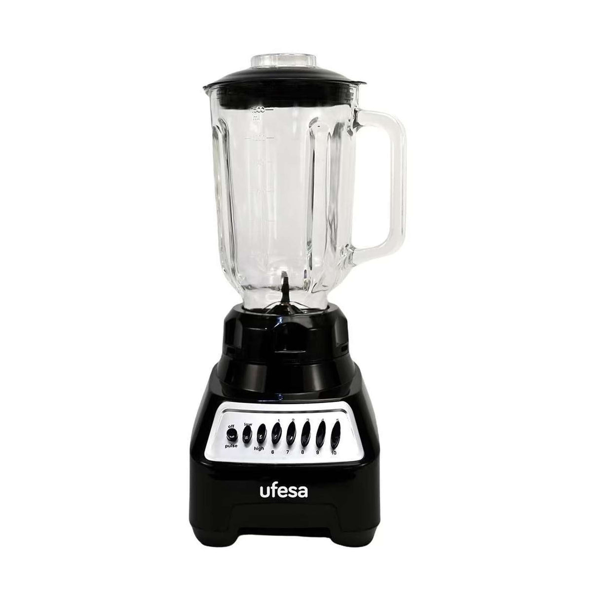 Licuadora Ufesa Vaso de Vidrio 1.5 Litros Negra con Accesorios BS7020-MG5294