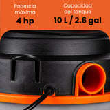 Aspiradora Polvo y Agua 10 litros 4HP (+accesorios) DAEWOO