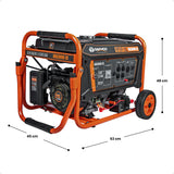 Generador portátil 3.2 kW 212CC 15L Regulador Voltaje Arr Elect 10 hrs DAEWOO