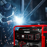 Generador de luz portátil 5.5 kW 389CC 25L Regulador Voltaje Arr Man ENERGIZER