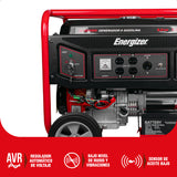 Generador portátil 6.5 kW 420CC 25L Regulador Voltaje Arr Man ENERGIZER GEZ8200EN