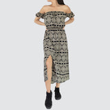 Vestido Casual con Hombros Descubiertos para Dama, color Negro