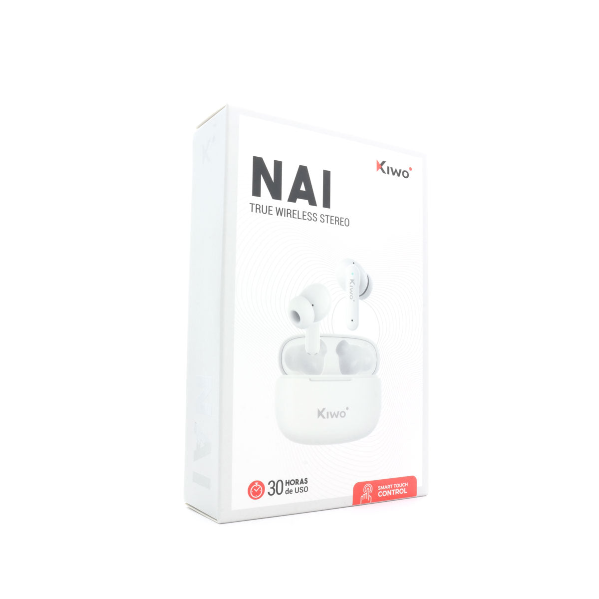 Audí­fonos Inalámbricos True Wireless Nai color Blanco, Kiwo