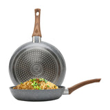 Sartén MasterChef Premium Granite+ 28 Centímetros Gris MA-PAN-28GW