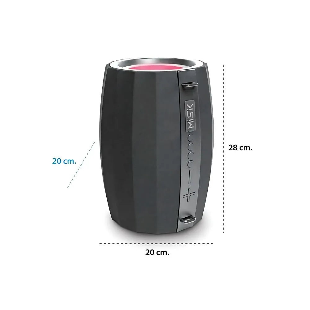 BOCINA MISIK MOD. MS278, PORTATIL TWS C/LUZ LED **