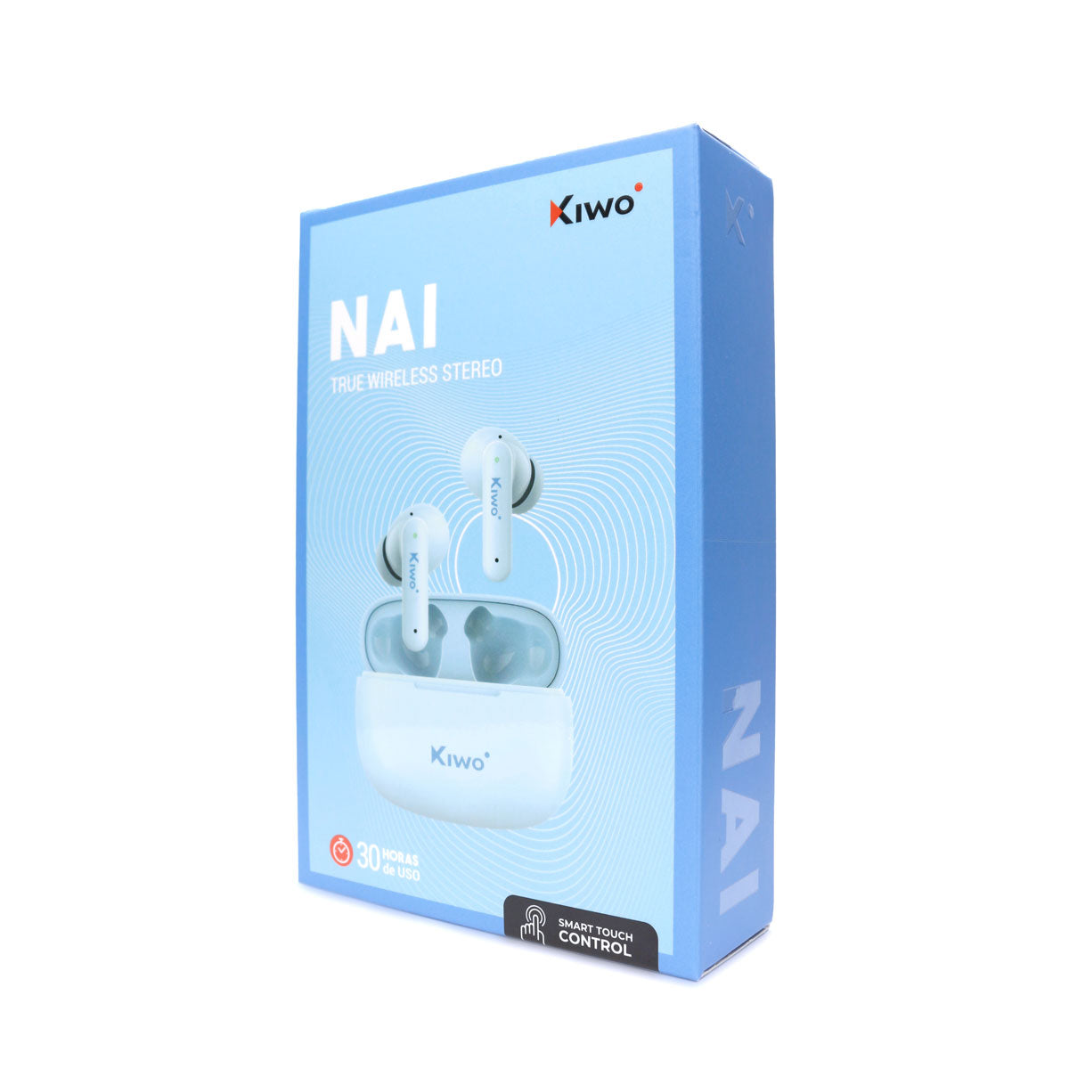 Audí­fonos Inalámbricos True Wireless Nai color Azul, Kiwo