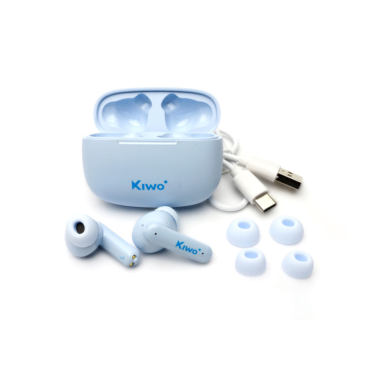 Audí­fonos Inalámbricos True Wireless Nai color Azul, Kiwo