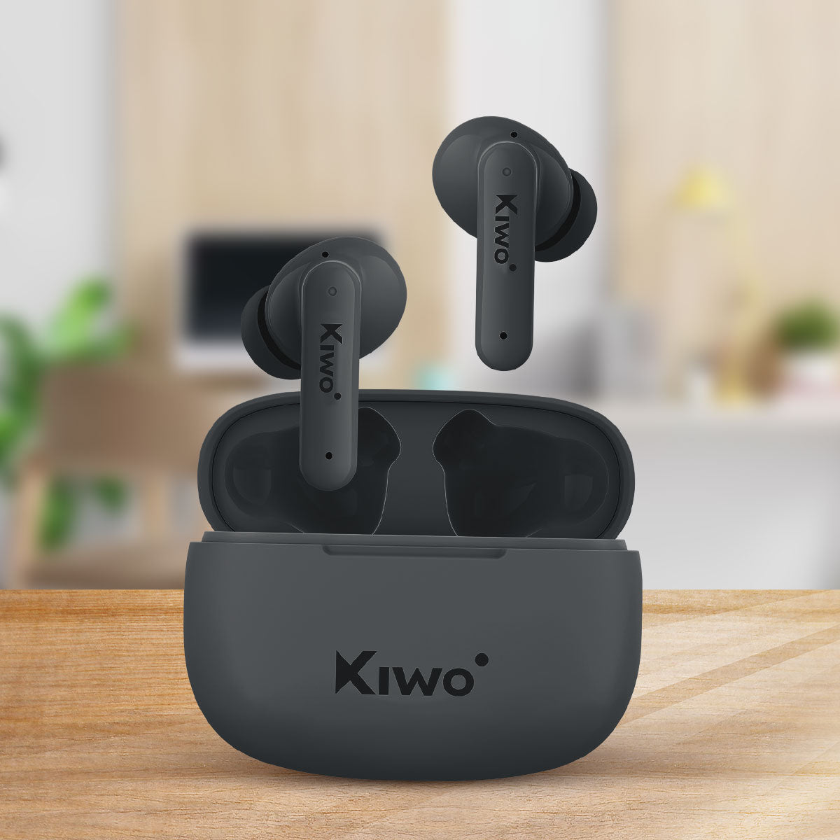 Audí­fonos Inalámbricos True Wireless Nai color Negro, Kiwo