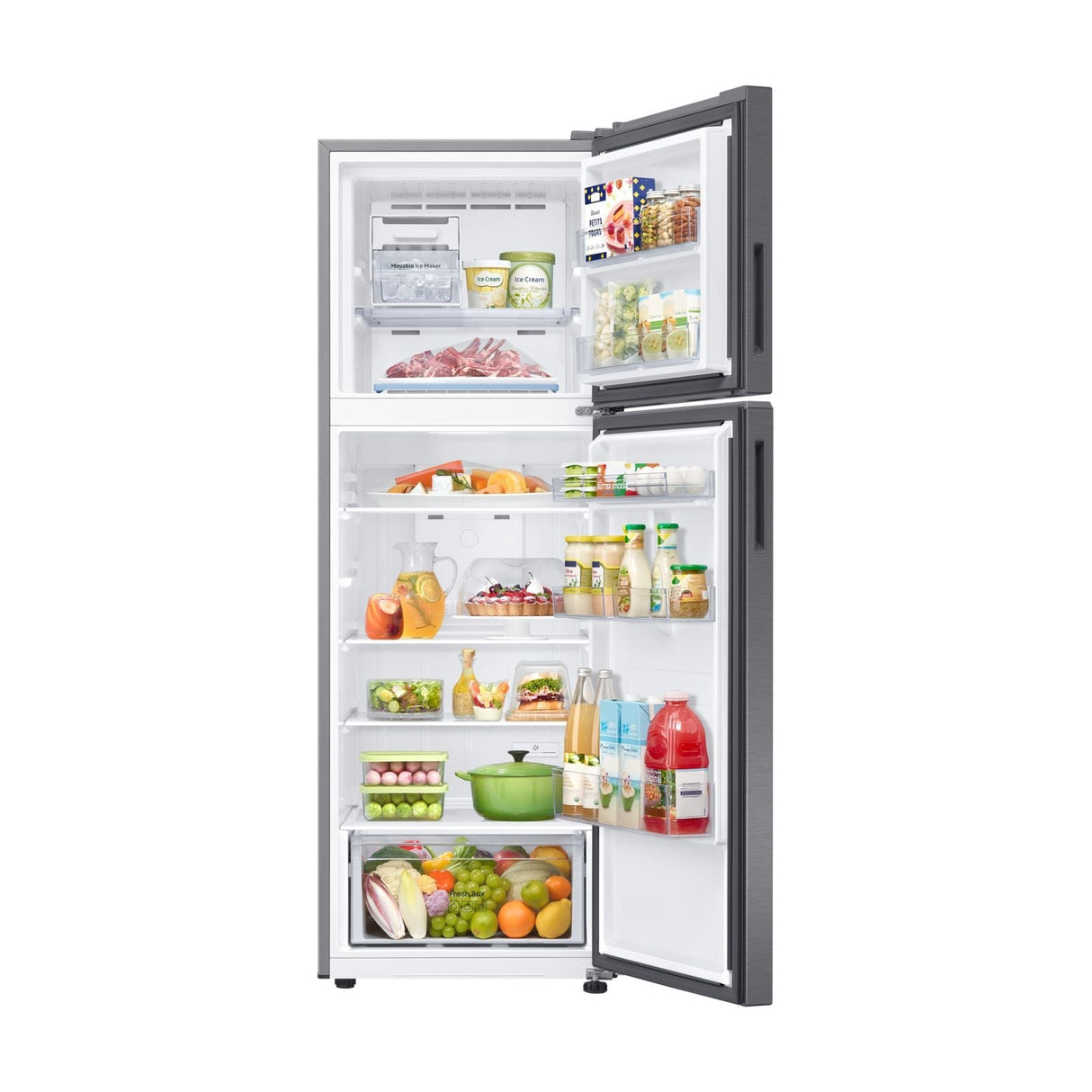 Refrigerador Digital Inverter Samsung 12 Pies Cúbicos Top Mount Gris RT35DG5124S9