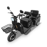Kiwo, Triciclo Eléctrico para Pasajeros, Modelo BTY003, Color Negro