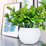Planta Artificial con Maceta Blanca, 12 cm