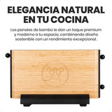 Tostador de Bambú de 2 Ranuras Extra Largas con Niveles Ajustables y Funciones Inteligentes