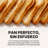 Tostador de Bambú de 2 Ranuras Extra Largas con Niveles Ajustables y Funciones Inteligentes