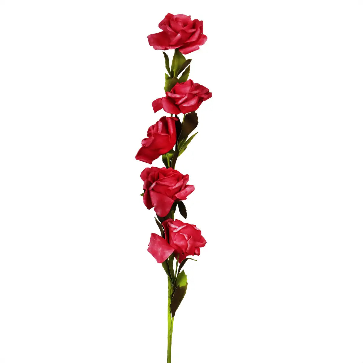 Vara con Flor Artificial, Color Fucsia