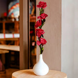 Vara con Flor Artificial, Color Fucsia