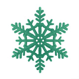 Copo de Nieve Jumbo con Glitter, Color Verde