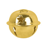 Cascabeles navideños, Color Oro, 9 pzas