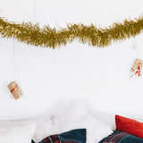 Guirnalda Navideña de Tinsel, 1.3 m, Color Oro
