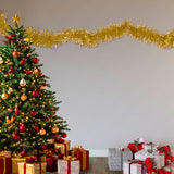 Guirnalda Navideña de Tinsel, 1.3 m, Color Oro