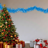 Guirnalda Navideña, Tinsel, Color Azul Rey