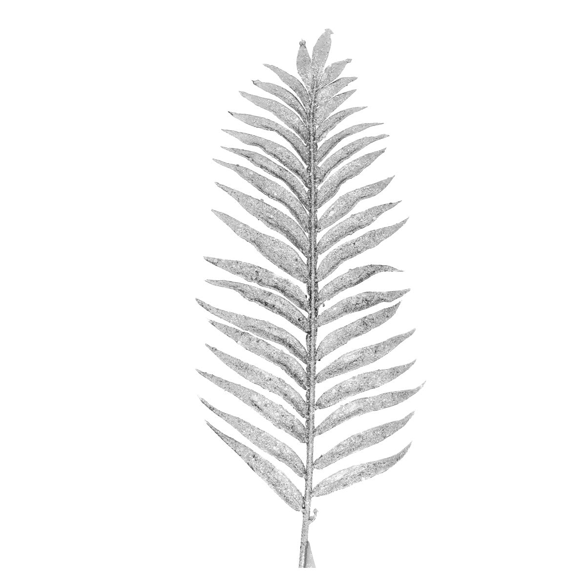 Hoja Decorativa, Glitter, Color Plateado, 80 cm