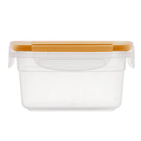 Contenedor Hermético de Plástico, Color Amarillo, 430 ml
