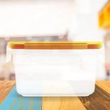 Contenedor Hermético de Plástico, Color Amarillo, 430 ml