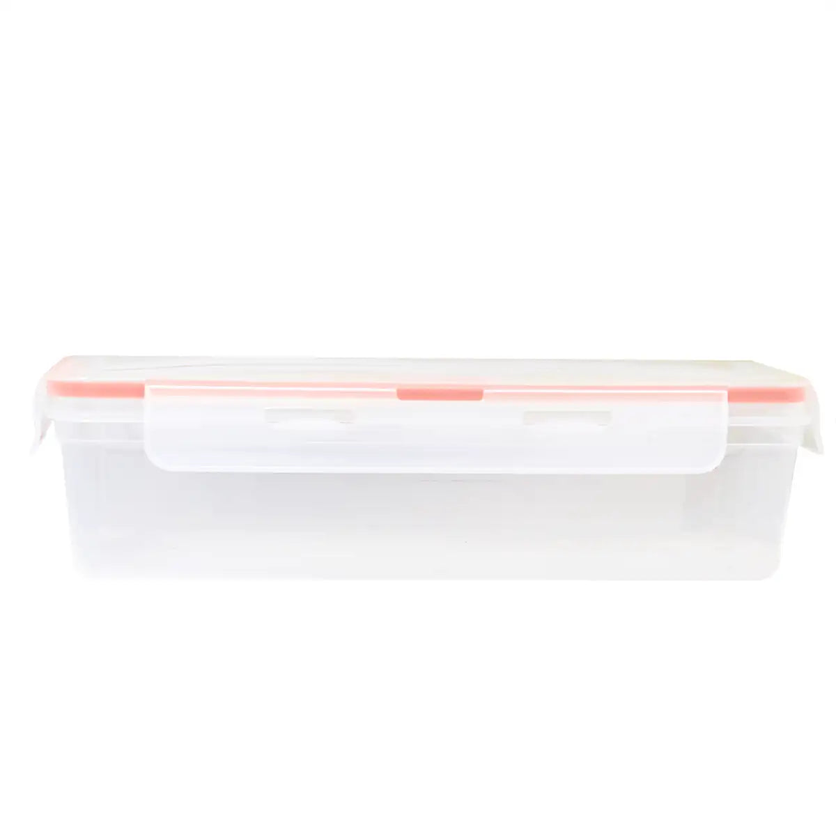 Contenedor de Plástico, Rectangular, Color Naranja, 1100 ml