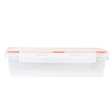 Contenedor de Plástico, Rectangular, Color Naranja, 1100 ml