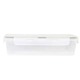 Contenedor de Plástico, Rectangular, Color Gris, 1100 ml