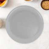 Plato de Plástico, Redondo, Color Gris