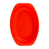 Plato Ovalado de Plástico, Color Rojo