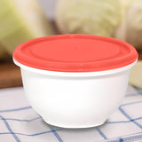 Contenedor Redondo de Plástico, Color Naranja, 180 ml