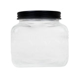 Frasco de Vidrio con Tapa Negra, Círculos, 1000 ml