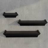 Repisa, 3 pzas, Color Negro